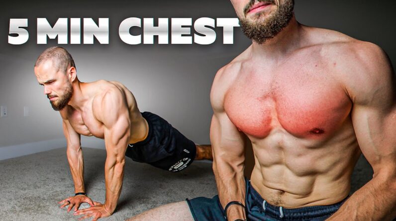 5 Min CHEST WORKOUT AT HOME (Best Exercises Only)