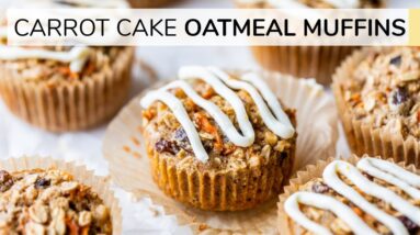 CARROT CAKE OATMEAL MUFFIN CUPS | easy nutritious recipe