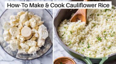 HOW TO MAKE & COOK CAULIFLOWER RICE | for keto, low-carb meals
