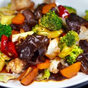 Chinese Mixed Vegetable Stir-Fry with Wood Ear Mushroom/Black Fungus