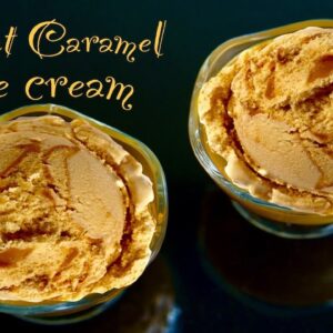 How to make Burnt Caramel Ice cream (Eggless)