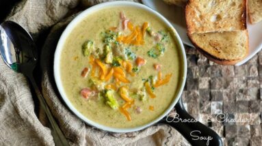Broccoli Cheddar Soup (Comfort in a Bowl)