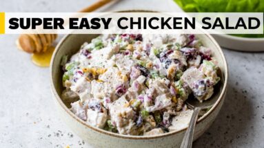 CRANBERRY CHICKEN SALAD | easy, healthy recipe!