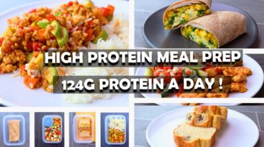 3 Days High Protein Meal Prep 124 G Protein a Day!